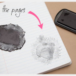 DIY Journals Stamping the interior pages