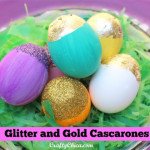 Glitter and Gold Cascarones by Crafty Chica