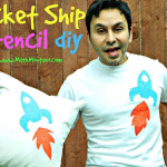 Rocket Ship Stencil DIY