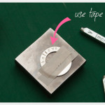 Metal Stamped Believe Bracelet DIY Taping
