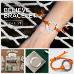 Metal Stamped Believe Bracelet DIY Feature by Trinkets in Bloom