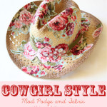 Alter a hat with Mod Podge and Fabric