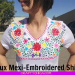 Faux Mexi-Embroidered Shirt