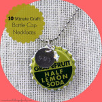 DIY Bottle Cap Necklaces