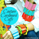 Couture Cardboard Cuffs DIY