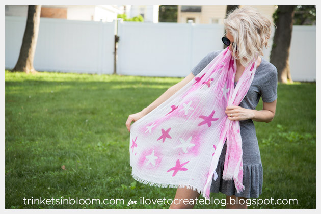 Spray Dyed Scarf by Trinkets in Bloom