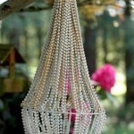 DIY Beaded Chandelier