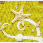 DIY Beach Tote With Shells Detail