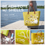 DIY Beach Tote With Shells by Trinkets in Bloom