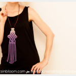 DIY Dip Dye Macrame Necklace Photo