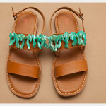 Embellished Sandals DIY Finished