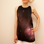 DIY Galaxy Shirt Beach Cover Up