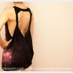 Galaxy Shirt Beach Cover Up Back