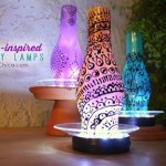 Henna Inspired Chimney Lamps