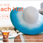 Spray Dye Beach Hat DIY Tutorial by Trinkets in Bloom