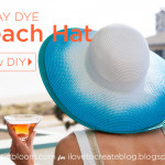 Spray Dye Beach Hat DIY Tutorial by Trinkets in Bloom