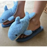 Soft Shark Flip Flops by Heather Mann Dollar Store Crafts