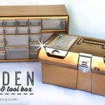 Golden Organizer and Tool Box