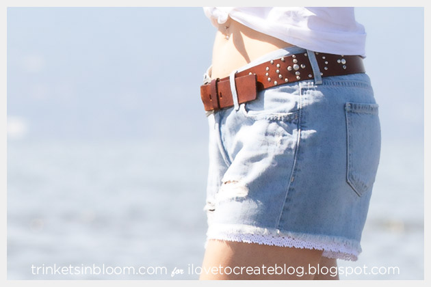 DIY Lace Trim Shorts by Trinkets in Bloom