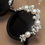 DIY Pearl Sunglasses Close Up