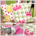 DIY Stenciled Pillows by Trinkets in Bloom