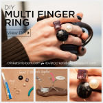 Geo Multi Finger Ring DIY by Trinkets in Bloom