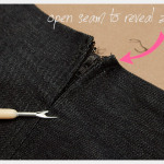 DIY Patched Skirt Ripping Seam