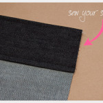 DIY Patched Skirt Sewing Waistband