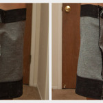 DIY Patched Skirt Pinned Side Views