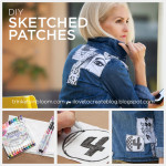 DIY Sketched Patches by Trinkets in Bloom