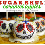 Sugar Skull Caramel Apples by Crafty Chica