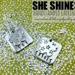 She Shines Hand Stamped Earrings by Margot Potter