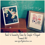 Simple and Elegant Framed Art by My Crafty Adventures