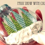 Faux Snow with Collage Clay by Cathie Filian