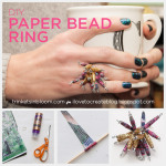 DIY Paper Bead Ring by Trinkets in Bloom