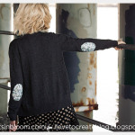 Sweater with Sequin Elbows DIY Photo1