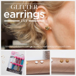 DIY Glitter Earrings by Trinkets in Bloom for i Love To Create