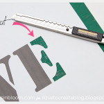 DIY Love Clutch Cutting Stencil