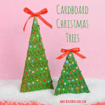 Cardboard Christmas Trees by Mark Montano