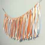 DIY Ribbon Fringe Garland by Dollar Store Crafts