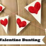 Simple Valentine Bunting by Dollar Store Crafts