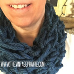 Arm Knitted Cowl Scarf by Stephenie Hamen