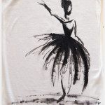 Watercolor Ballerina T-Shirt Finished