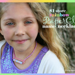 Rainbow Paperclip Name Necklace by PLA Schnieder