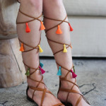 Honestly WTF DIY Tassel Greek Sandals