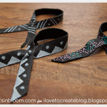 DIY Leather Bracelets with Opaque Fabric Markers
