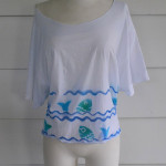 No Sew Open Back Fish Tee by Wobisobi