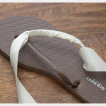 Chanel Inspired Flip Flops first side wrapped