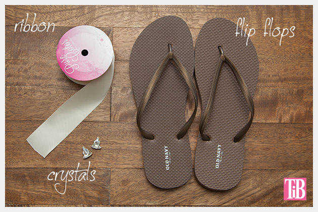 DIY Chanel Inspired Flip Flops by Trinkets in Bloom