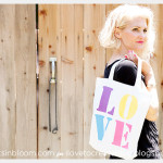 Colorshot Love Tote DIY Photo 1 by Trinkets in Bloom